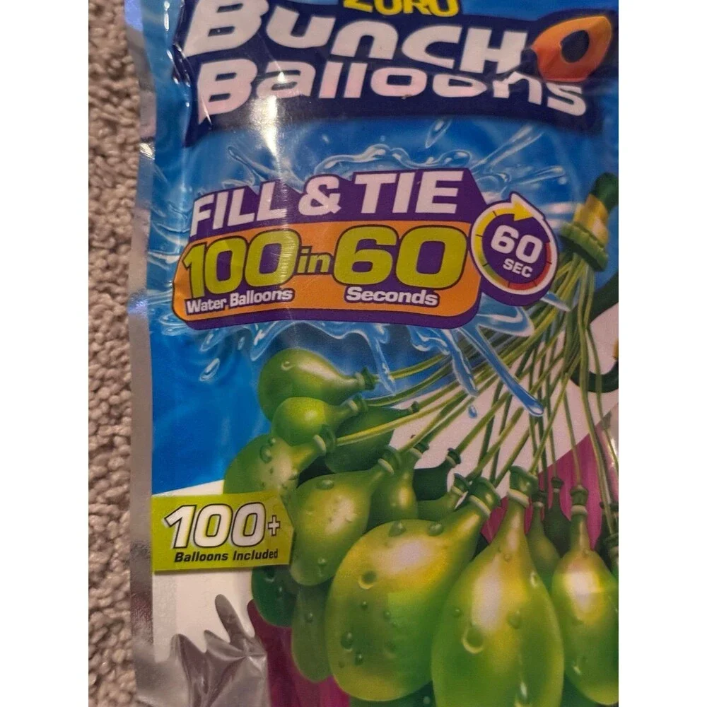 ZURU Bunch O Balloons ZURU Bunch O Balloons 100 Water Balloons Fill & Tie 60 Sec